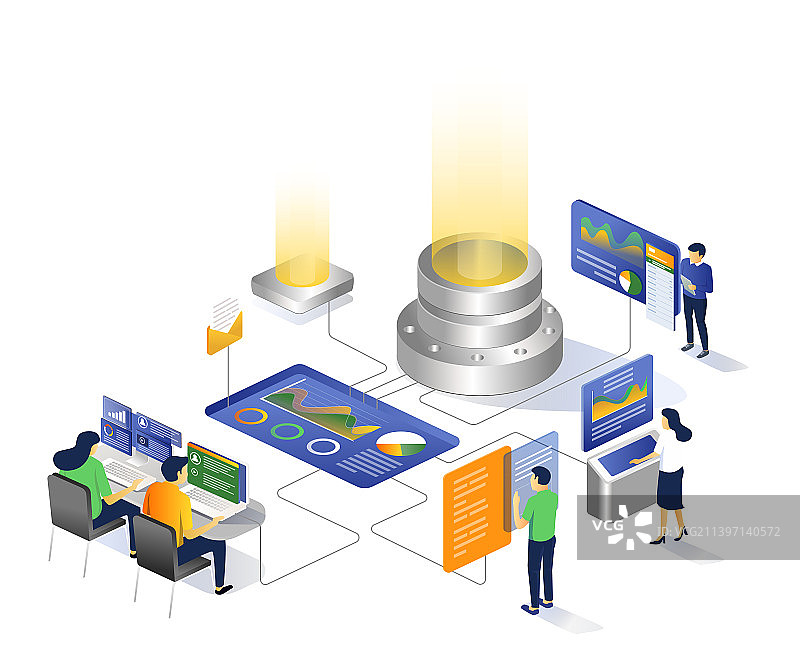 中央服务器计算机分析网络图片素材