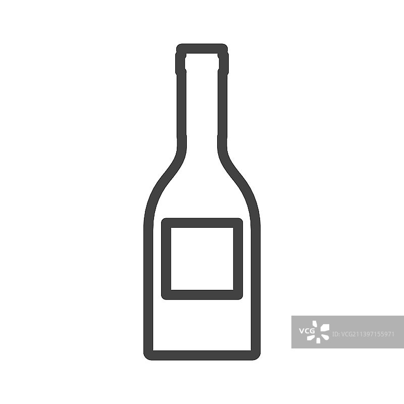 玻璃饮料瓶液体塑料容器图标图片素材