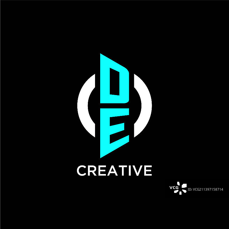 DE圆形logo标志图片素材