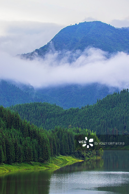 雅女湖薄岚图片素材