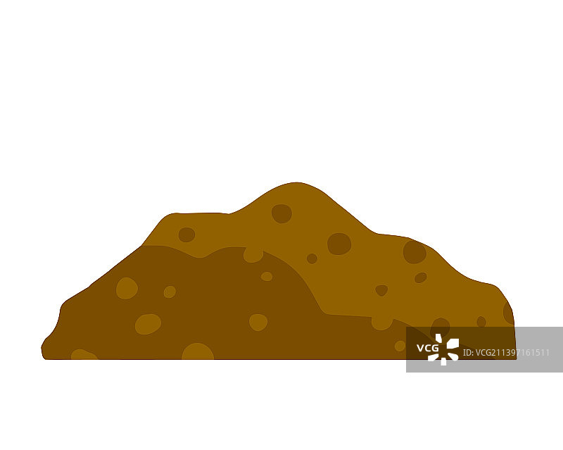 土褐色土堆图片素材
