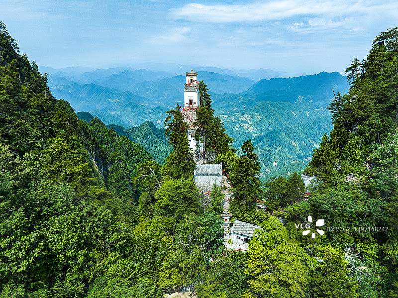大美秦岭塔云山图片素材
