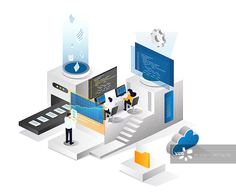 团队开发数据分析云服务器图片素材
