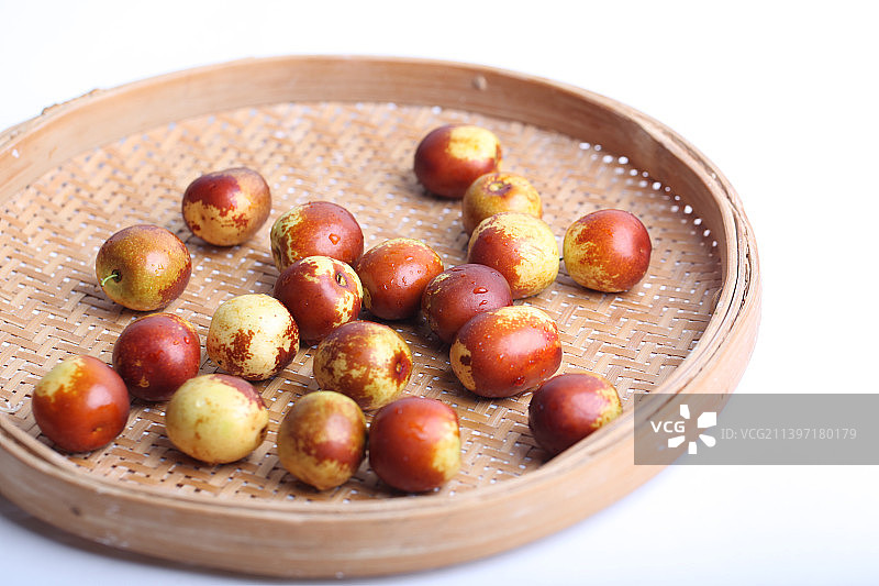 新鲜美食水果冬枣图片素材