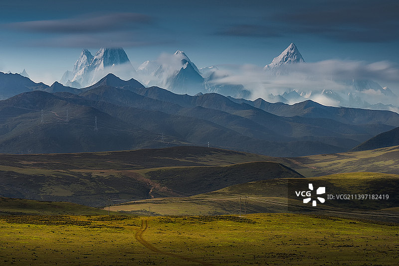 贡嘎秘境图片素材