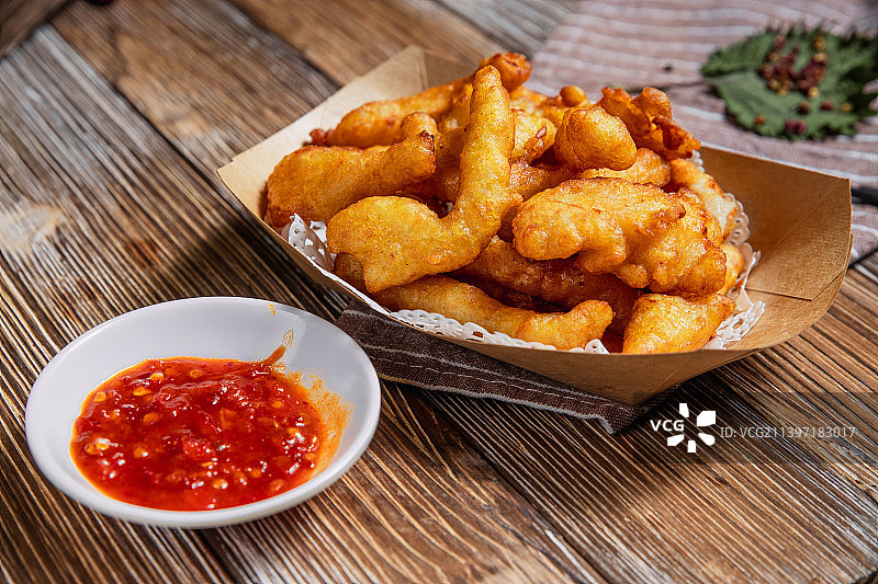 香炸素肉图片素材