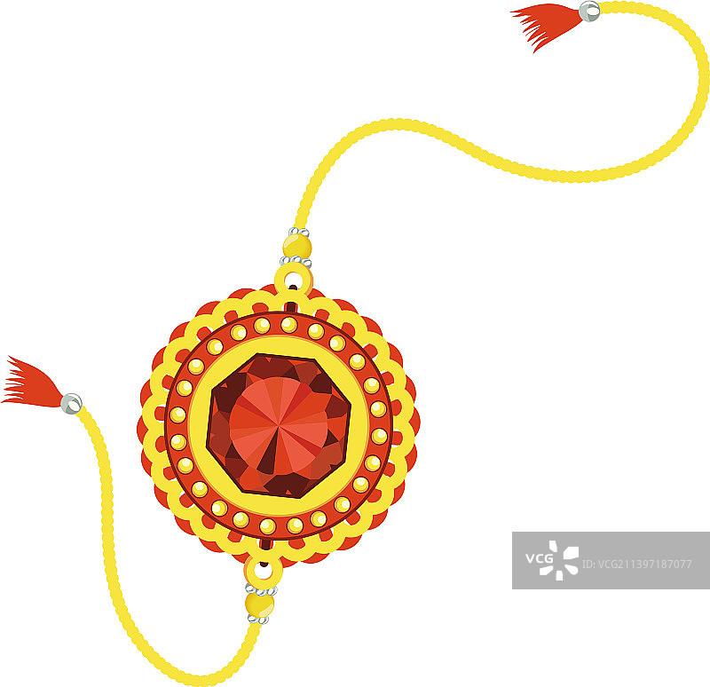 黄色拉ක්ෂ बंधन腕带图片素材