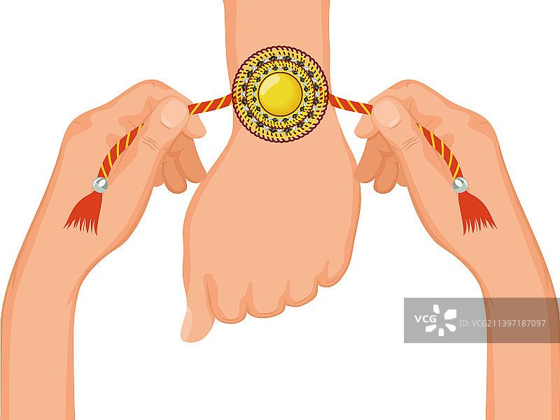 手戴腕带图片素材