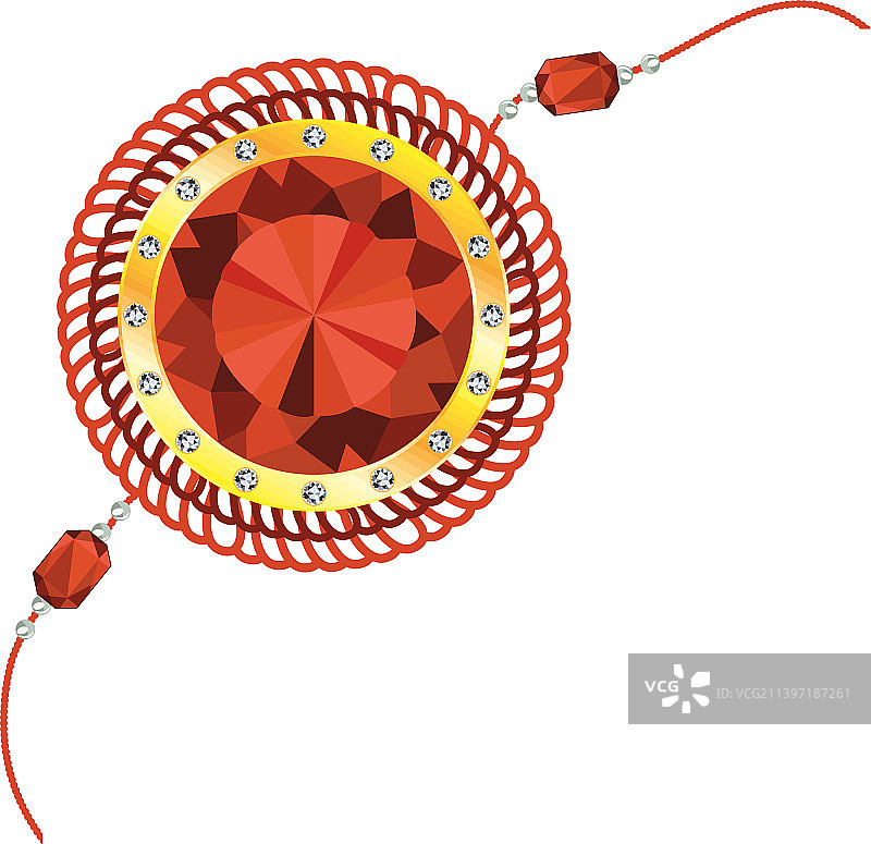 红色守护结腕带图片素材