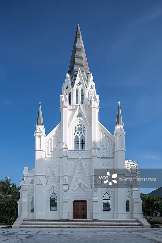 白色基督教堂、信仰、宗教、白色教堂图片素材