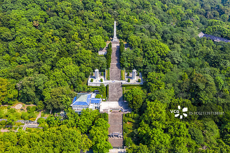 嘉兴东山公园海宁烈士陵园图片素材