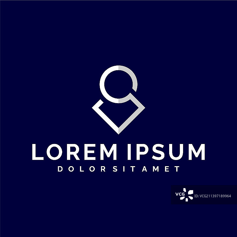 字母S或数字9标志模板图片素材