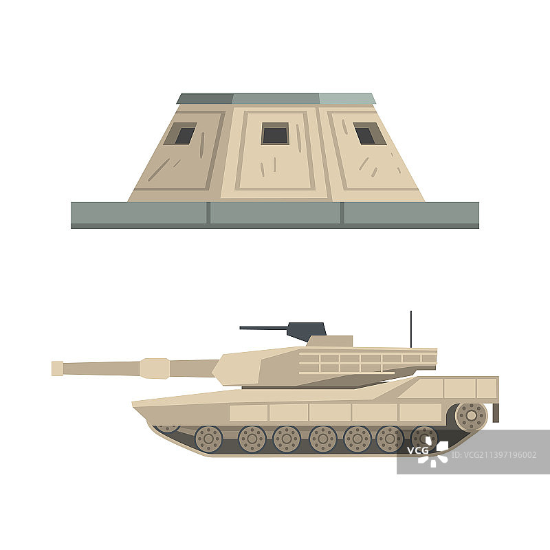 防御工事：军用观察地堡图片素材