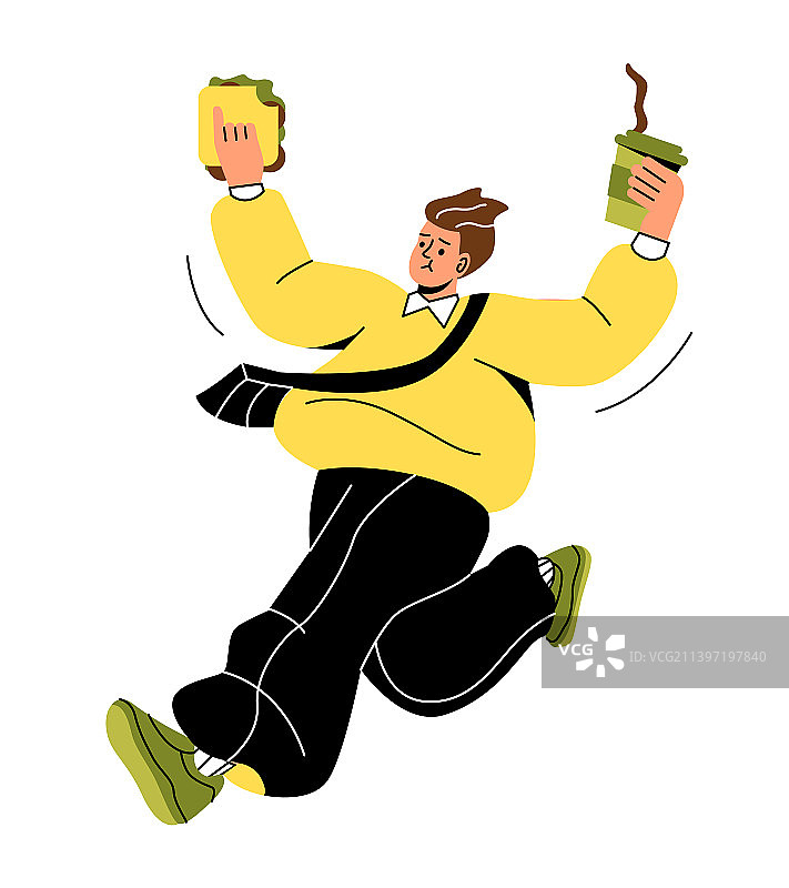 迟到的商务人士图片素材