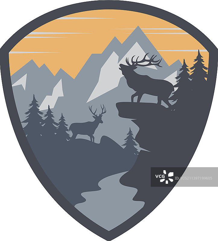 山地户外狩猎图片素材