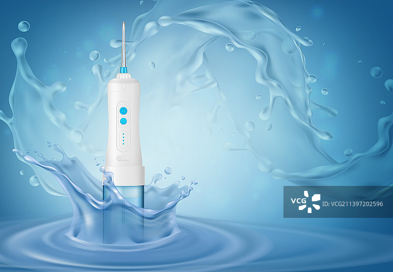 牙科冲洗器组合图片素材