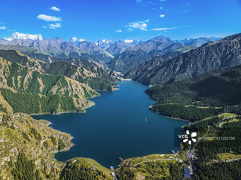 新疆天山天池图片素材