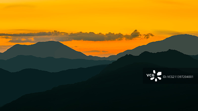 日落西山图片素材