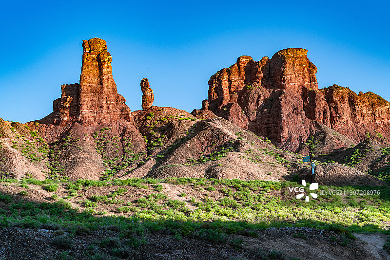 甘肃省张掖丹霞国家地质公园冰沟丹霞景区丹霞地貌图片素材
