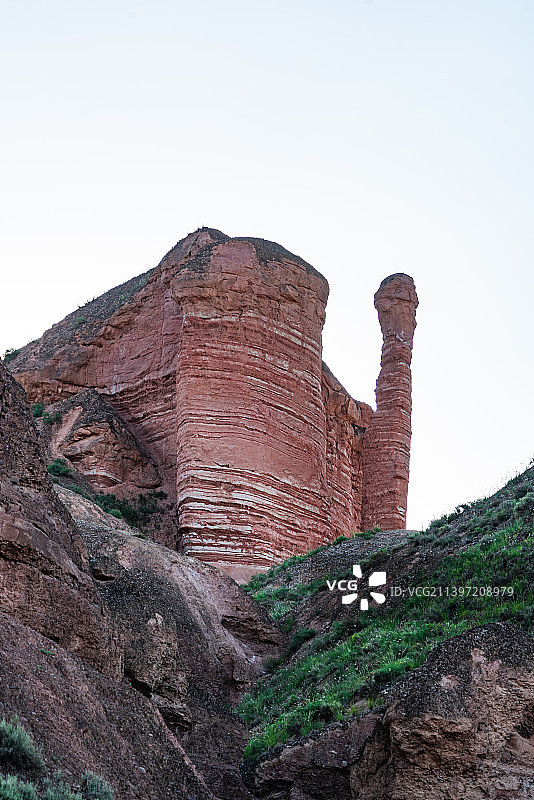 甘肃省张掖丹霞国家地质公园冰沟丹霞景区丹霞地貌图片素材