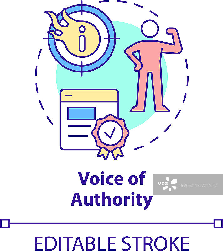 权威之声概念图标图片素材