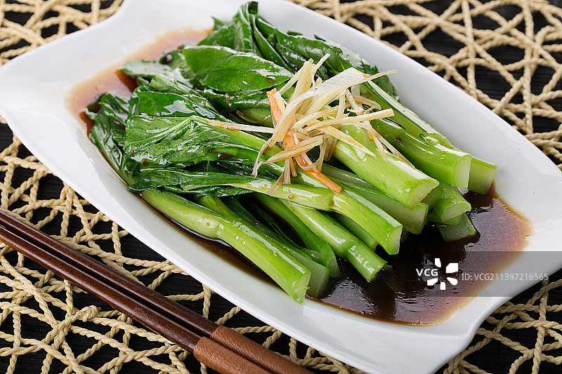 白灼菜心、广东菜、粤菜图片素材