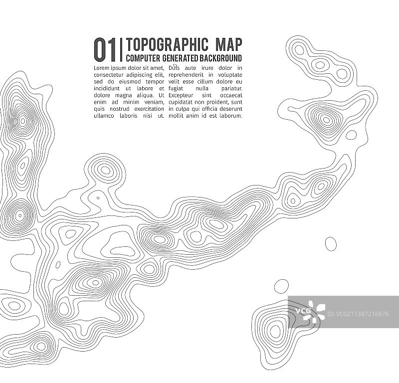 地形图轮廓背景图片素材