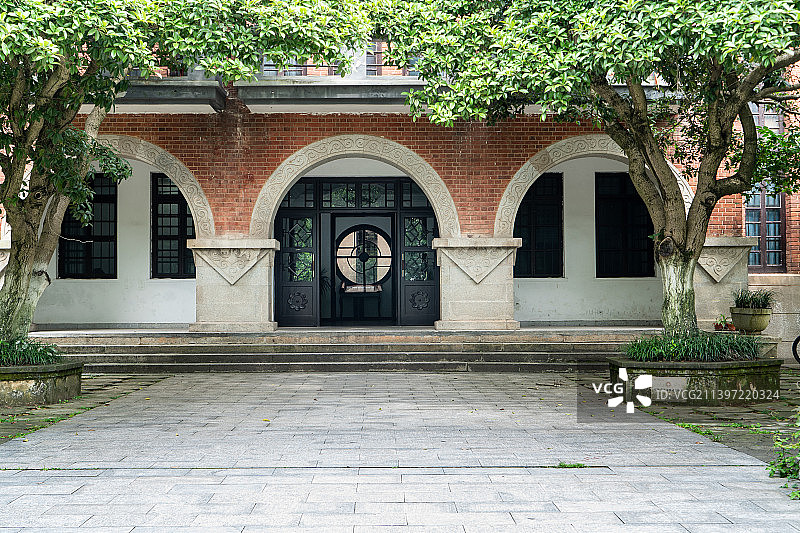 湖南大学内的建筑图片素材