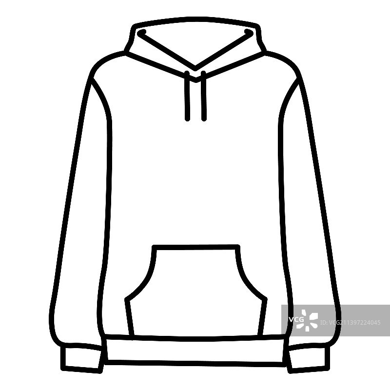 高品质连帽衫服装笔触图片素材