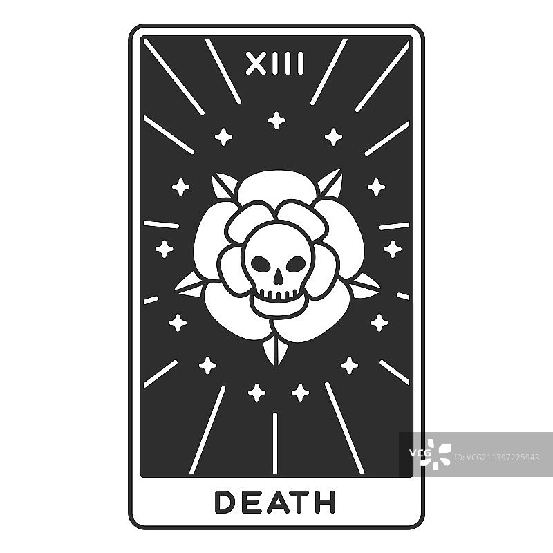 塔罗牌死亡图片素材