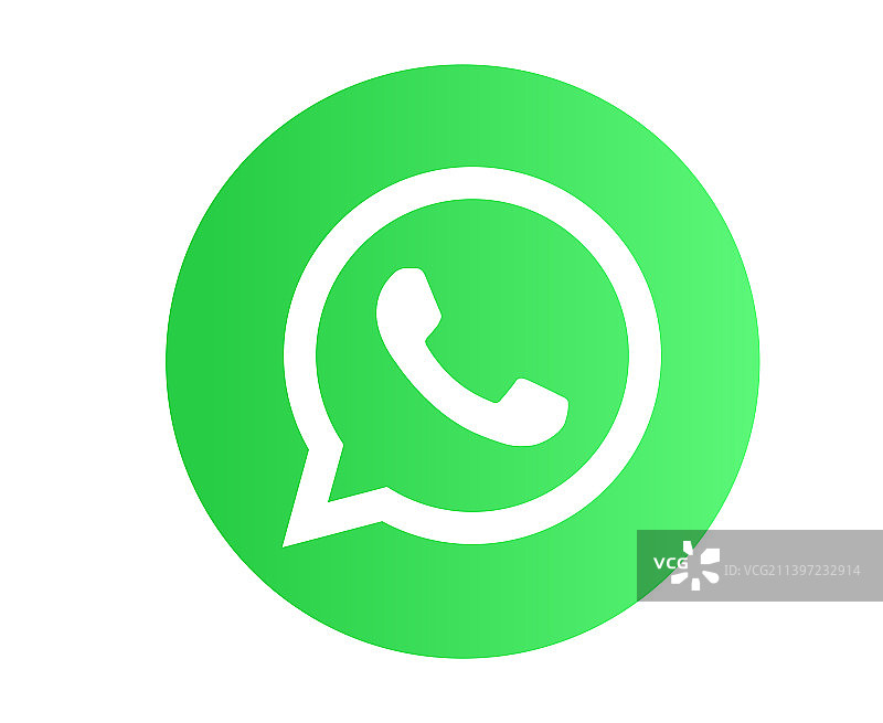 WhatsApp社交媒体图标抽象设计图片素材