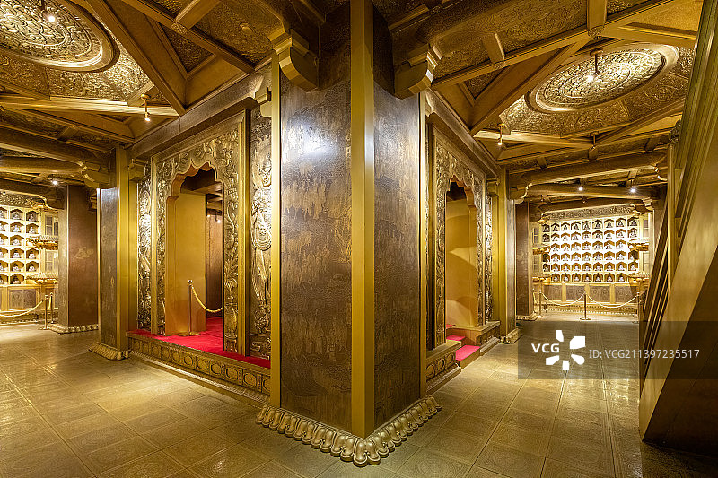 大同华严寺纯铜地宫图片素材