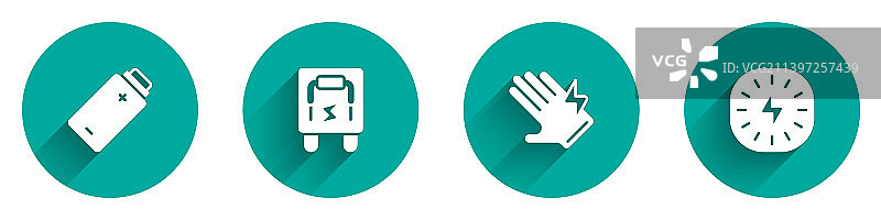 电池充电电控板手套组合图片素材