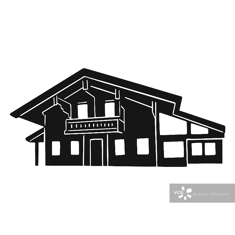 现代住宅斜切高品质图片素材