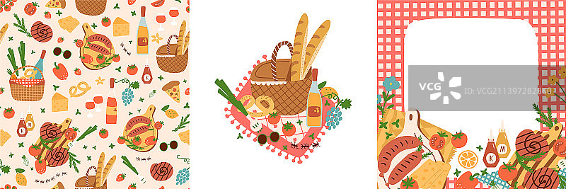 夏季野餐派对banner图片素材