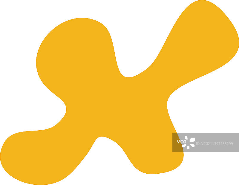 不规则的自由形式美学抽象手绘图片素材