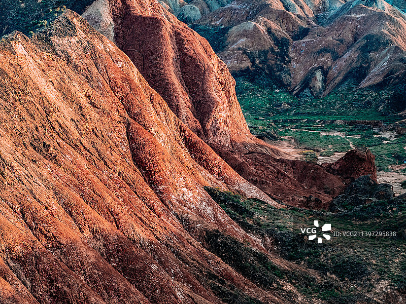 中国甘肃省张掖市张掖丹霞国家地质公园丹霞地貌图片素材