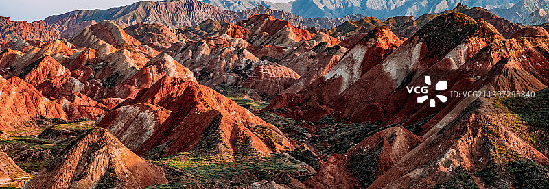 中国甘肃省张掖市张掖丹霞国家地质公园丹霞地貌图片素材