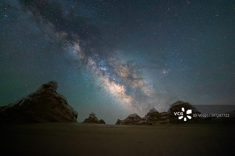 俄博梁银河图片素材