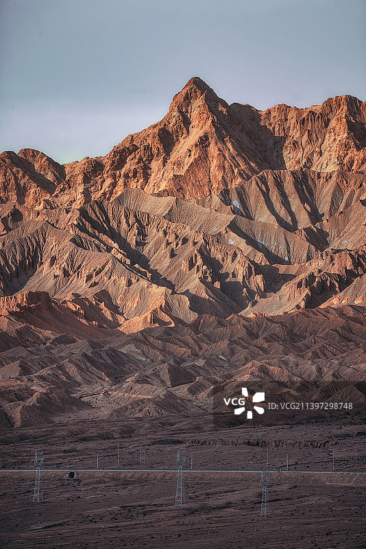 雅丹山脉图片素材