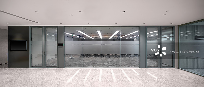 现代办公室会议室内部空间图片素材