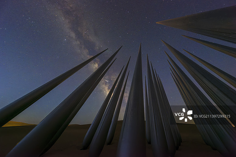 摘星小镇银河图片素材