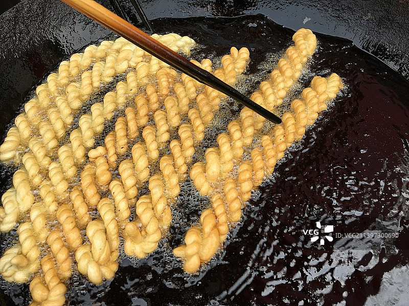 炸麻花图片素材