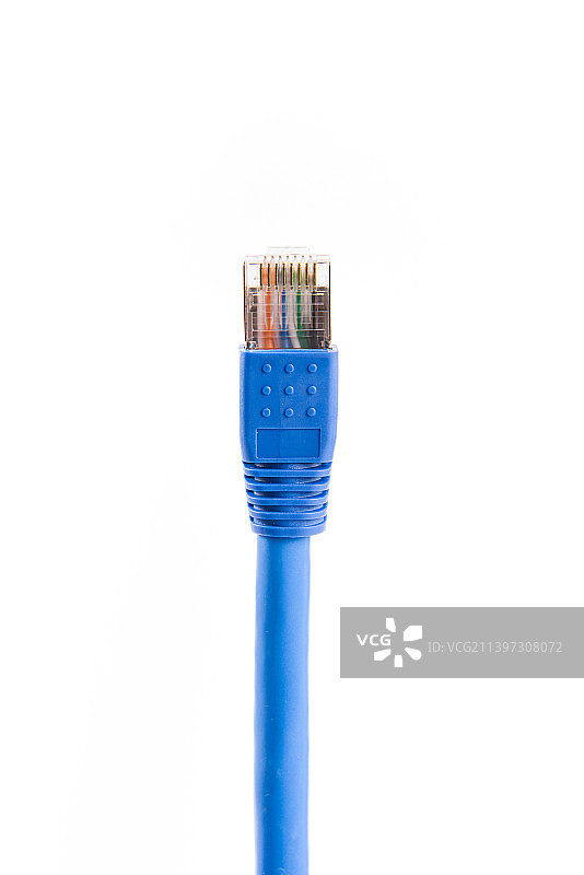 白底上的网线插头图片素材