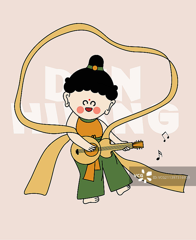 敦煌-古典吉他独奏图片素材