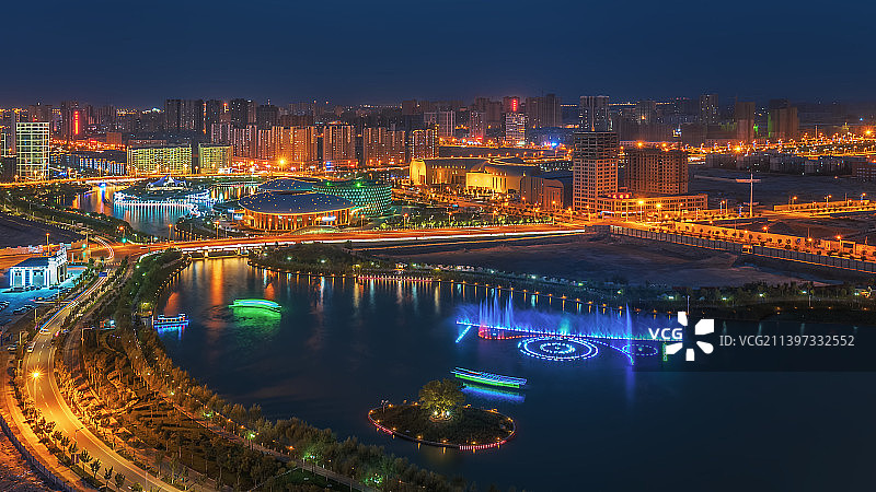 库尔勒的夜图片素材