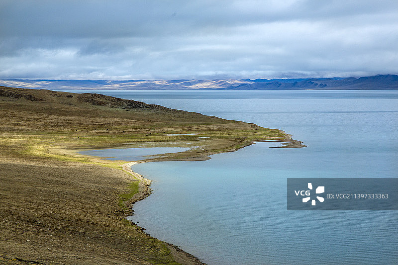 圣湖普莫雍措库拉冈日神山图片素材