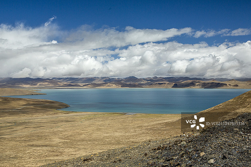 圣湖普莫雍措库拉冈日神山图片素材
