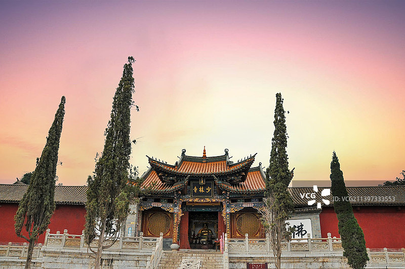 云南昆明官渡古镇-少林寺分寺景观图片素材