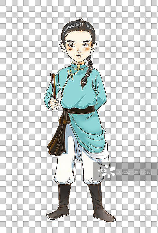 古风IP形象功夫小子图片素材